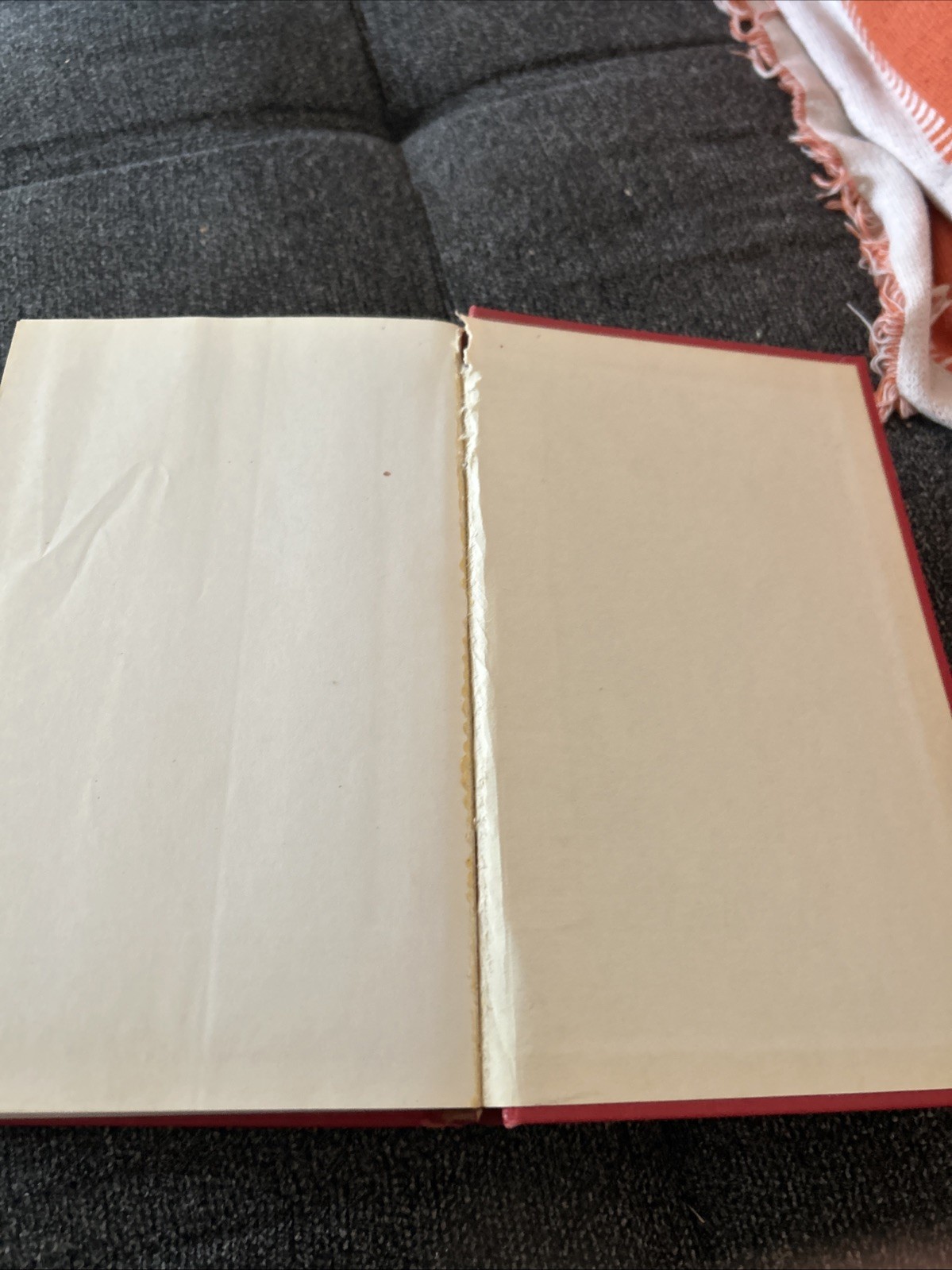 Hardcover Classic Novel in Red Cloth Binding