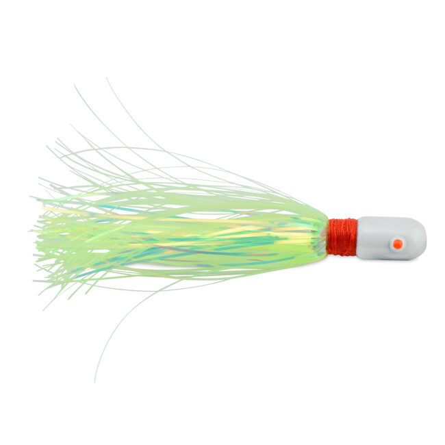 AFW C&H Pearl Baby Lure Chartreuse Skirt 3/4 oz Head 2.5 in