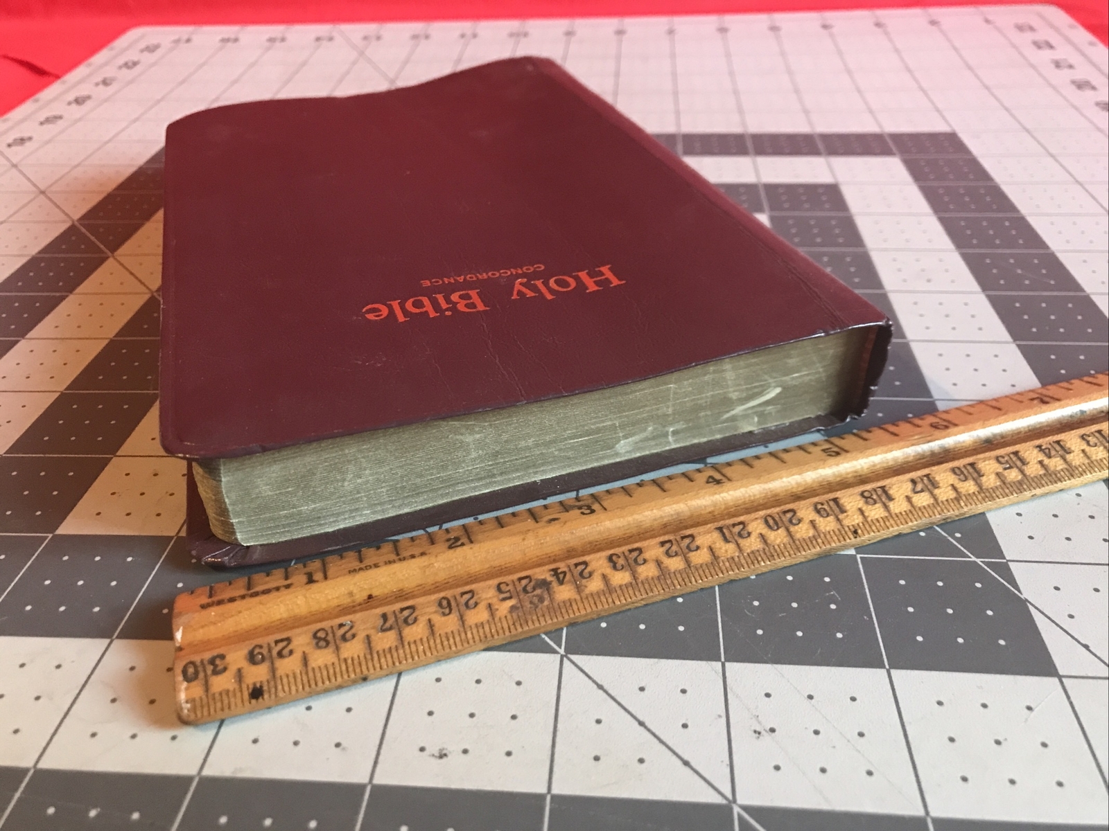 Vintage 1973 Holy Bible Concordance Red Letter Edition Word Aflame Press Rare