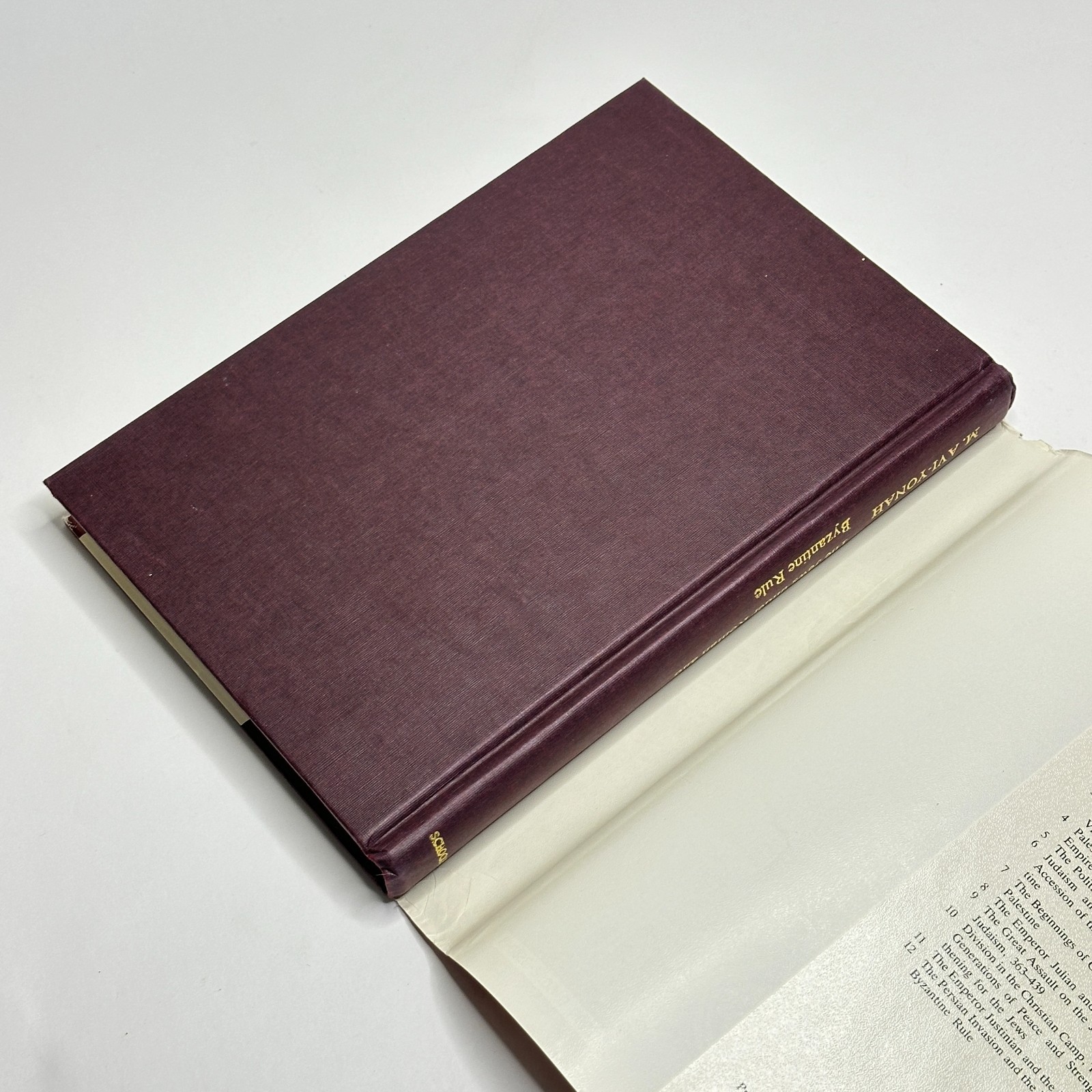 Palestine History “The Jews under Roman & Byzantine Rule” Avi-Yonah (1984, HC)