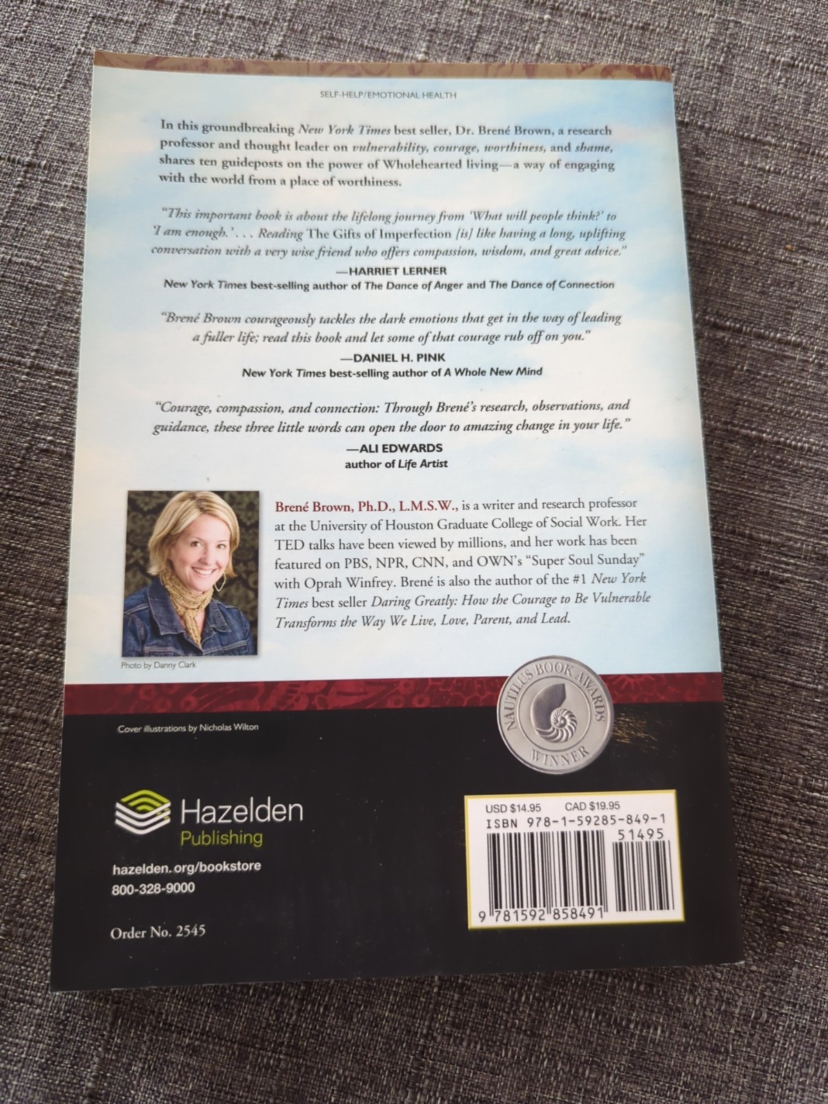 The Gifts Of Imperfection by Brene Brown, Ph.D.,L.M.S.W. 2010 Soft Cover