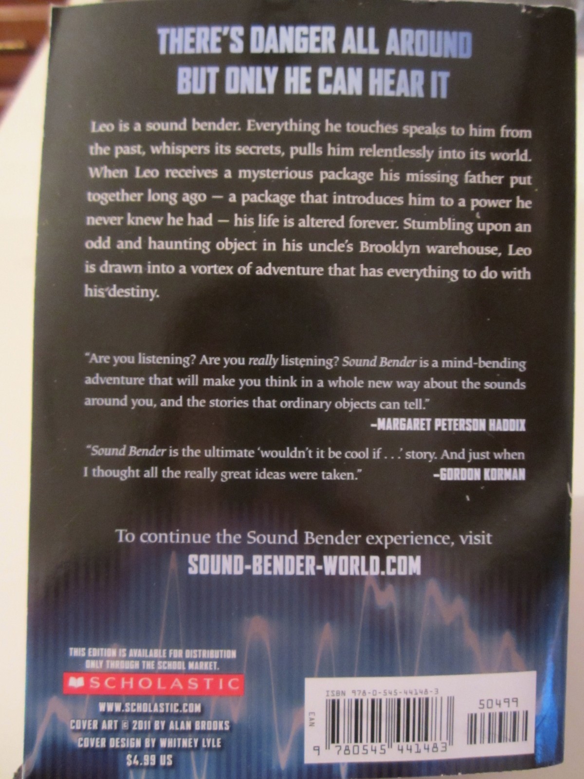 Sound Bender by Lin Oliver & Theo Baker NEW Ppbk Supernatural Adventure Gr 5-8