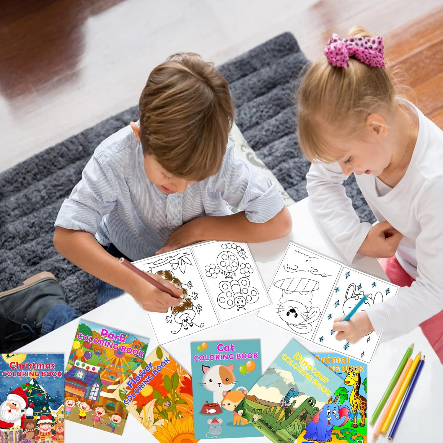 24Pack Coloring Books for Kids Ages 4-8 8-12, Small Bulk Coloring Books for Kids