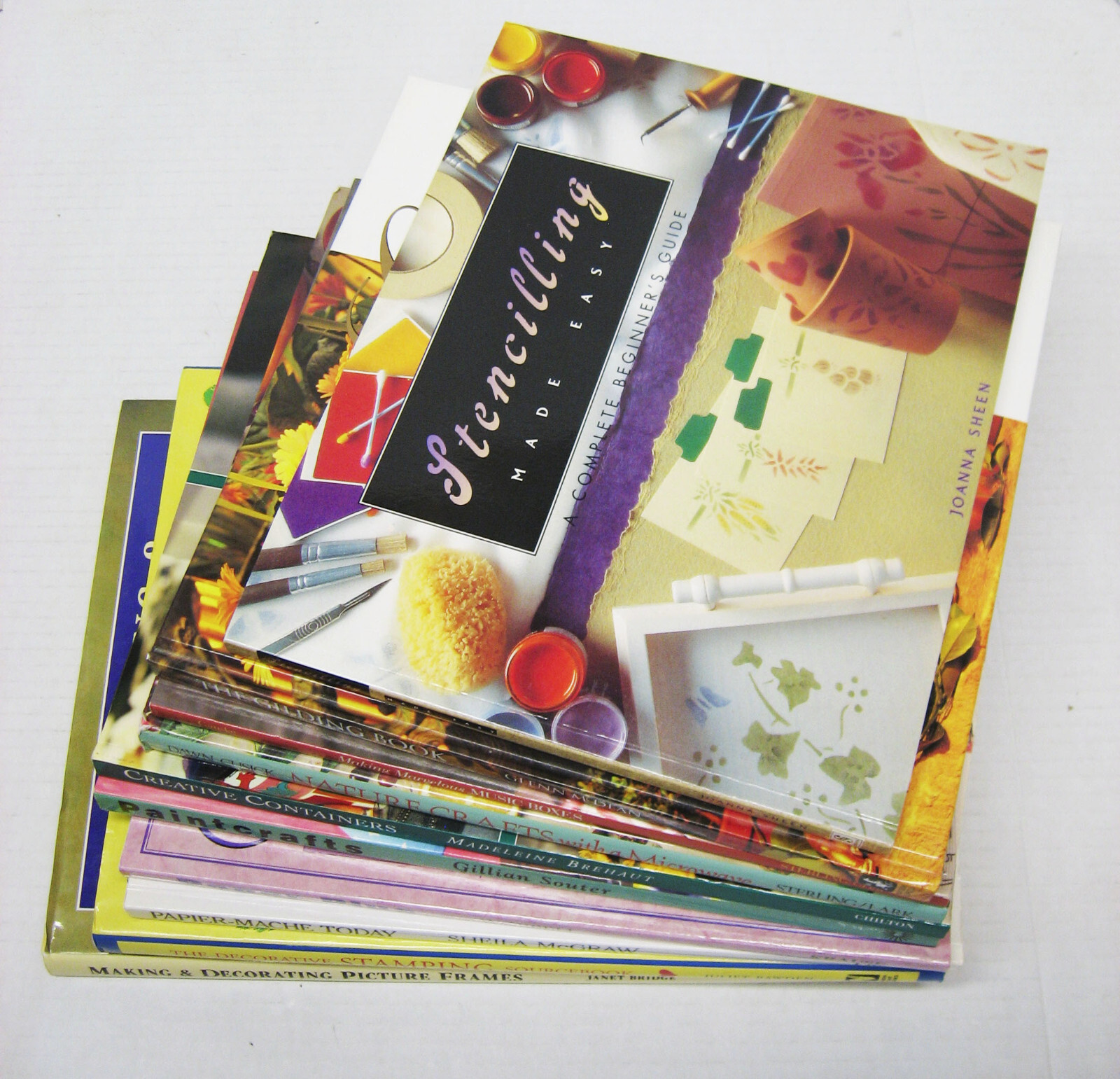 Craft Books – Frames, Papier-mache, Stamping & More – DIY Projects – 10 Book LOT