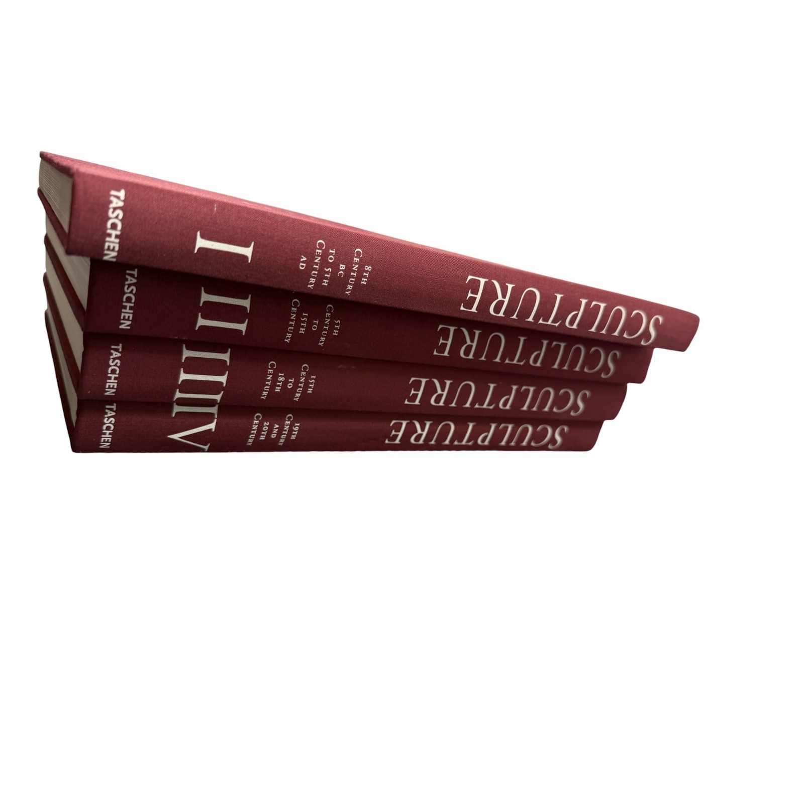 Taschen Sculpture From Antiquity to the Present 4 Volume Set Red Art History