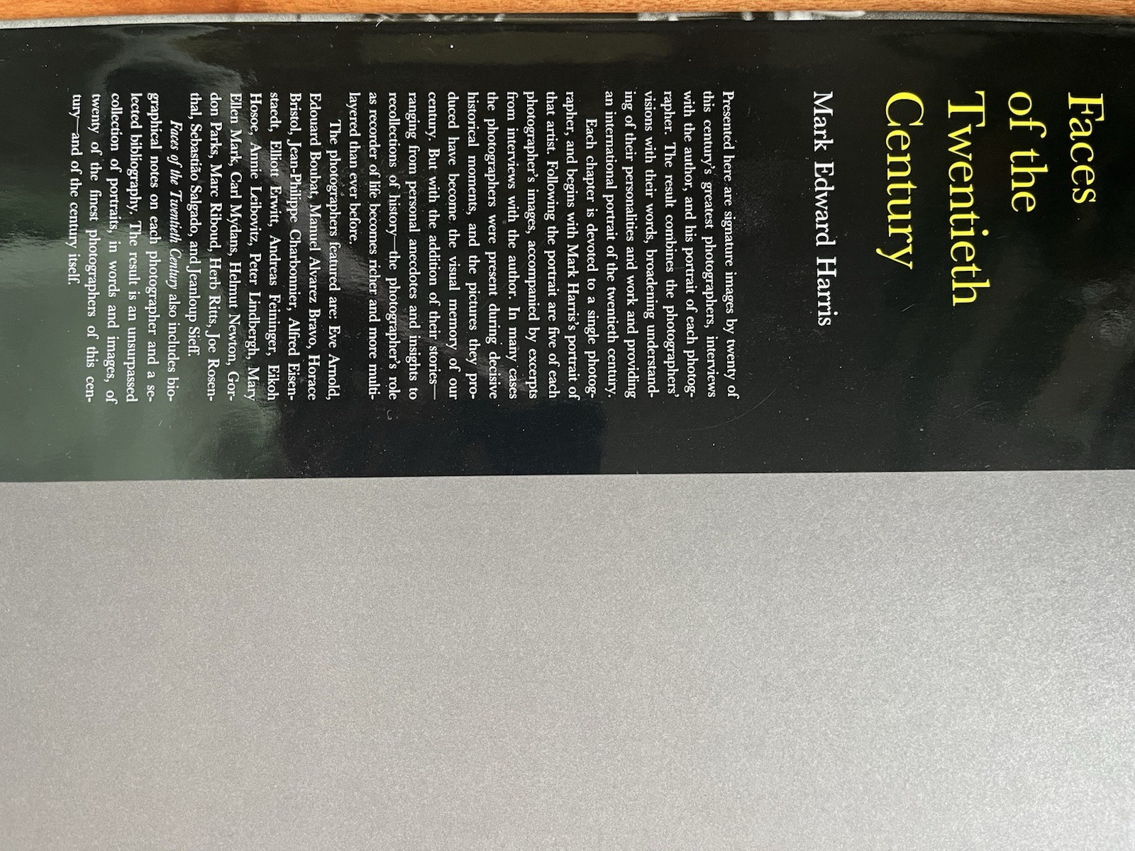 Faces of the Twentieth Century: Master Photographers and Their Work (1998, HCDJ)
