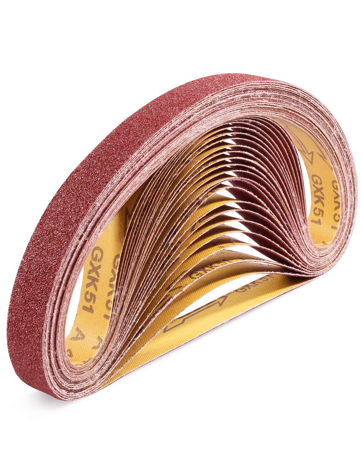 S SATC Sanding Belts 1×30-Inch belt Belt Sander 24Pcs 1×30 Inch