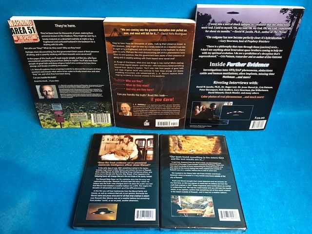 UFO Disclosure STARTER LIBRARY (3 Books & 2 DVDs) by L.A. Marzulli ALL BRAND NEW