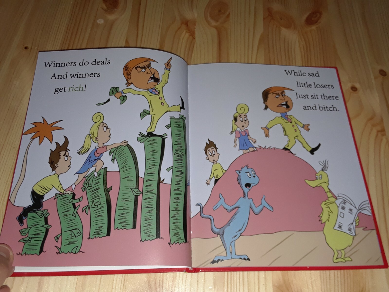 “Hardcover” Winners Aren’t Losers Children’s Book Donald Trump Jimmy Kimmel Maga