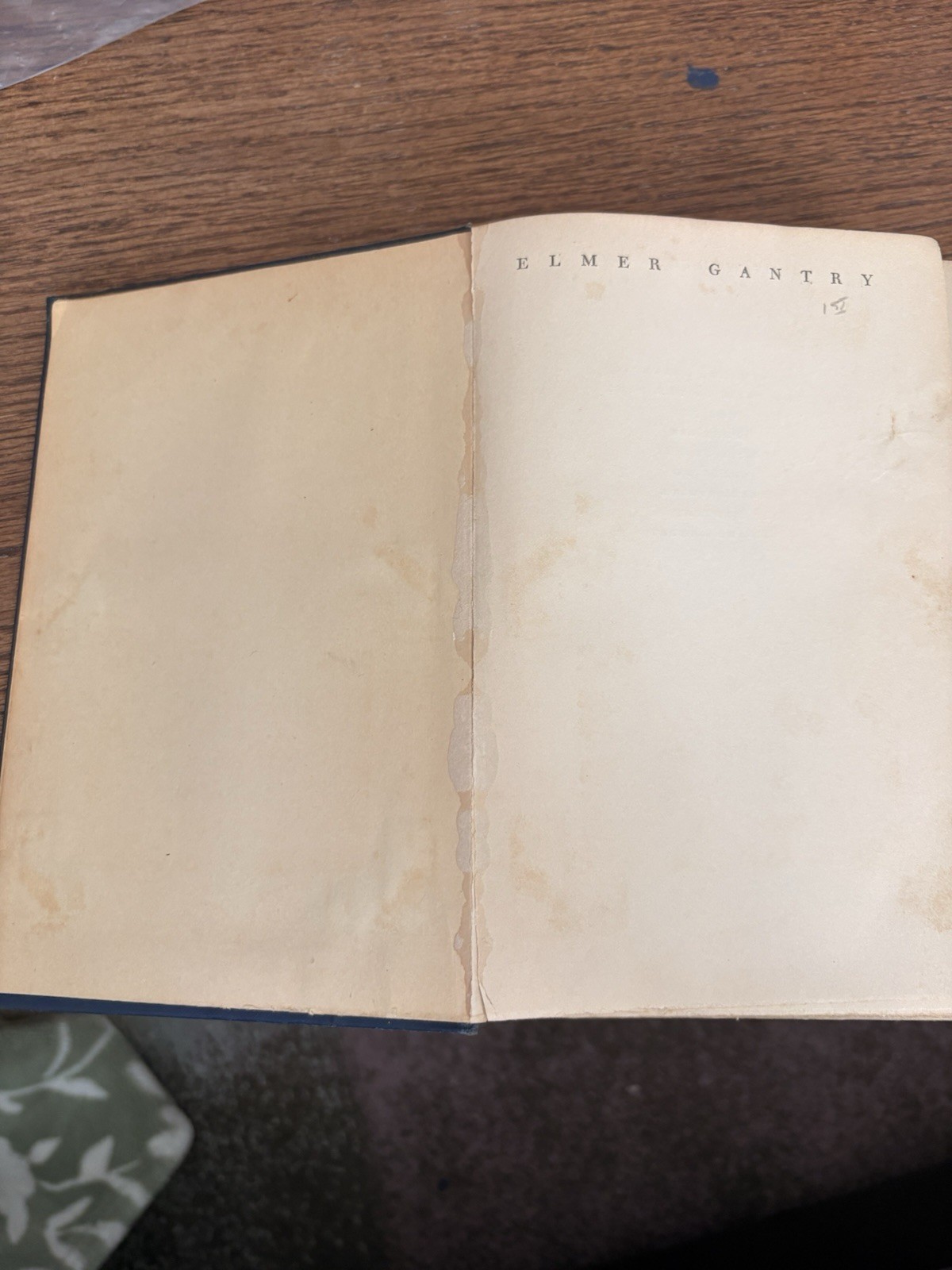 Sinclair Lewis Elmer Gantry Signed & Inscribed Hardcover Harcourt Brace 1927