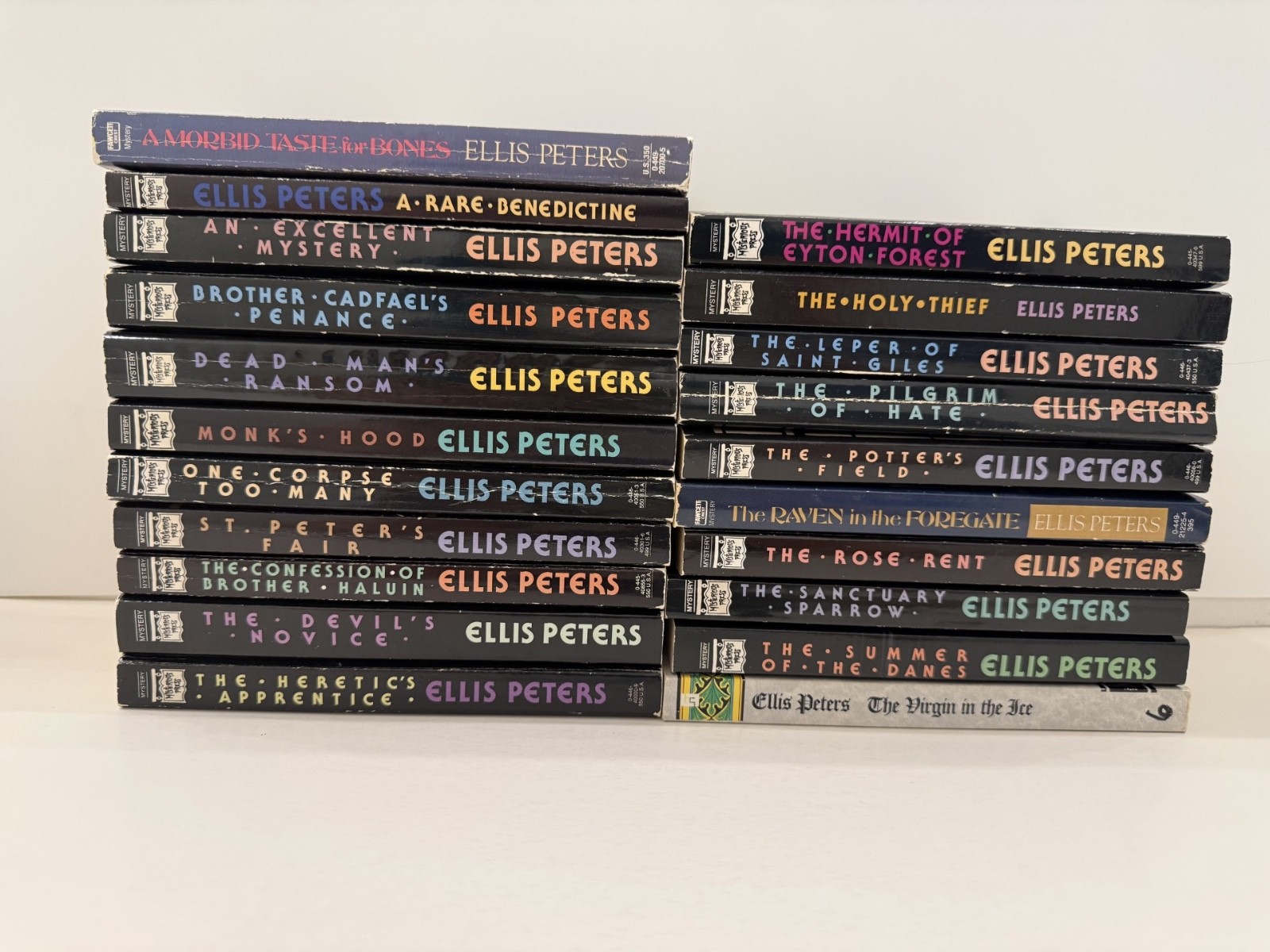 Complete set of 21 vintage Brother Cadfael mystery paperbacks Ellis Peters