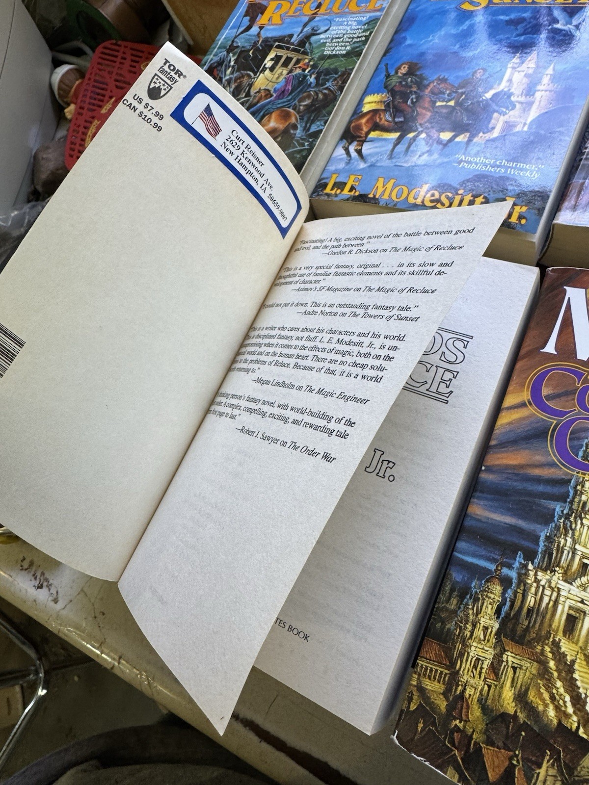 L.E. Modesitt Jr Recluce Series Book Lot Of 6 PB TOR Fantasy #s 1 2 3 5 7 9