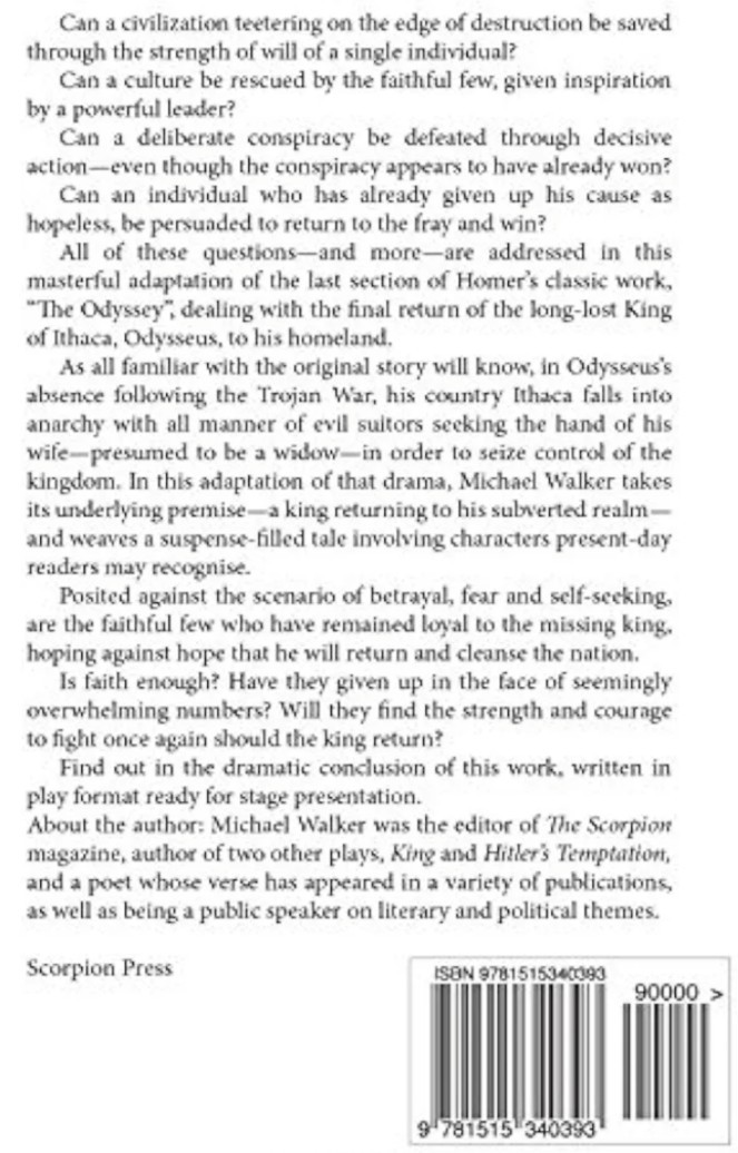THE RETURN OF ODYSSEUS by Michael Walker