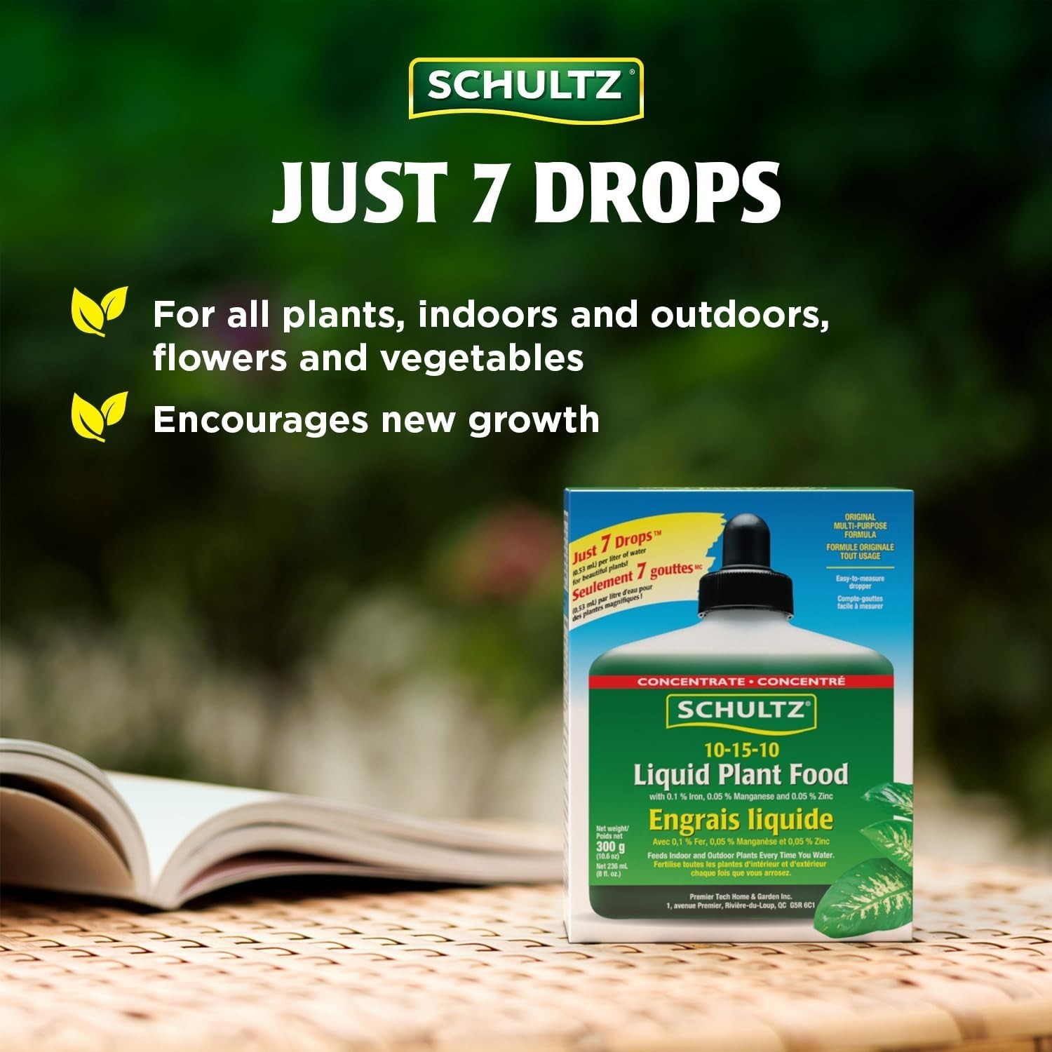 Made in the USA, 8 oz All-Purpose 10-15-10 Plant Food for Vibrant Plants