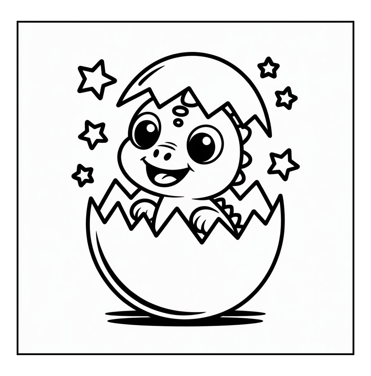 Cute Dinosaurs Coloring Book for Kids Ages 4-8 | Fun Prehistoric Activity Book |