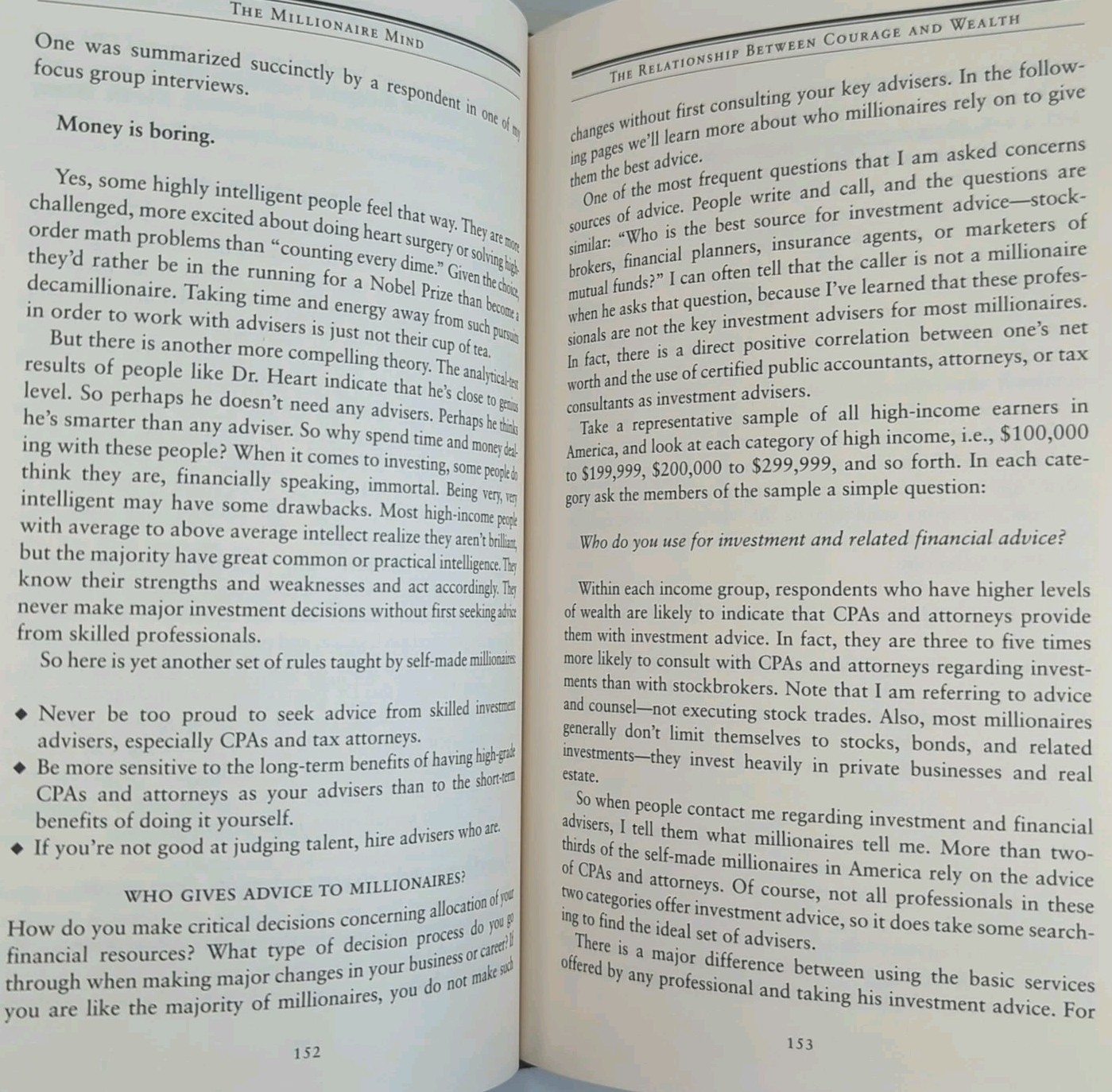 The Millionaire Mind Thomas J. Stanley PhD Hardcover Andrews McMeel 978074070357