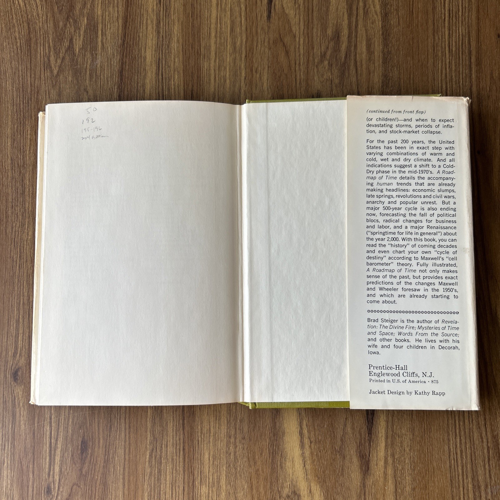 A Roadmap of Time Maxwell/Wheeler Weather-Energy Brad Steiger Vintage Hardcover