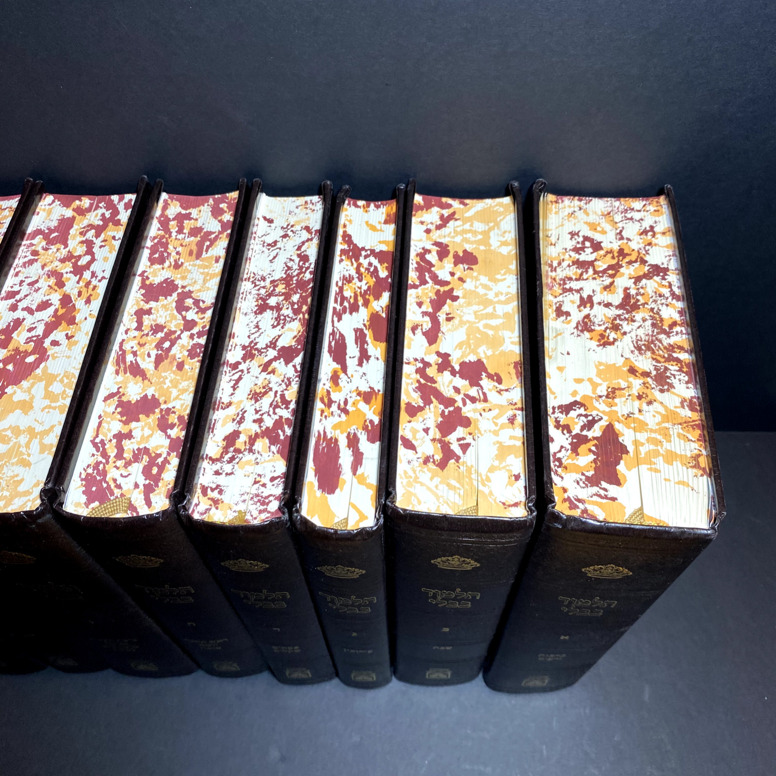 Oz Vehadar Babylonian Talmud 10″ 10 Book Lot Hebrew Language