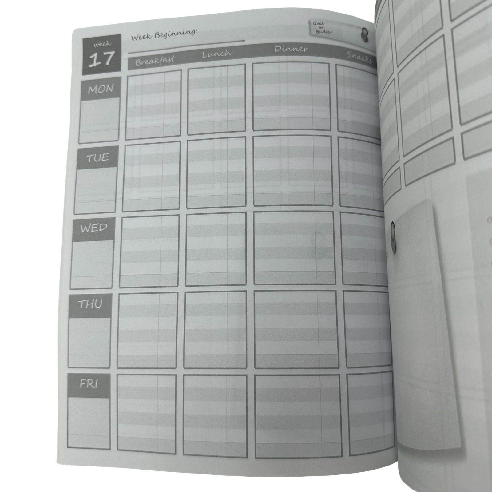 Wonder Woman 52-Week Daily Meal Planner Softcover Shopping List 110 Pages RARE