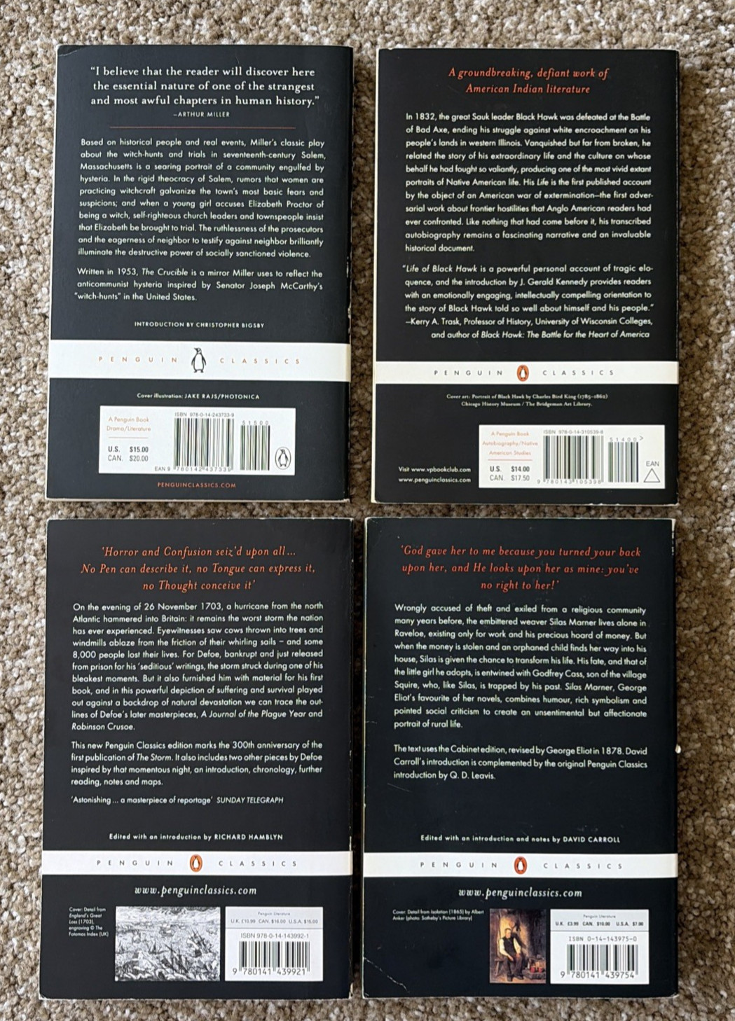 Lot Of 17 Penguin Classics Paperback Du Bois, Dante, Sinclair Lewis *VERY GOOD*