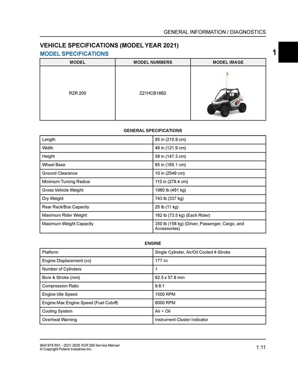 POLARIS RZR 200 Service Manual 2021-2025, TOUGH BINDING – ROBUST FRONT & BACK