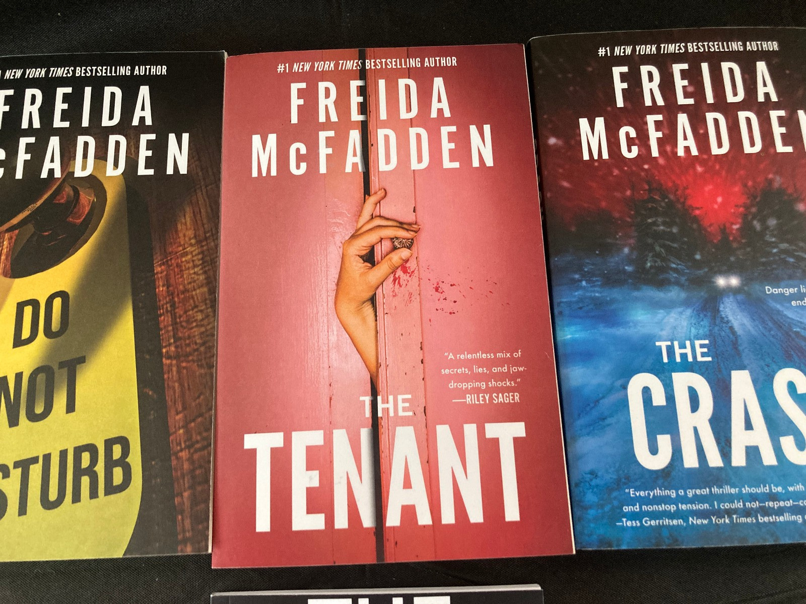 Lot of 4 Freida McFadden Paperback – Crash/Tenant/Do Not Disturb/Gift