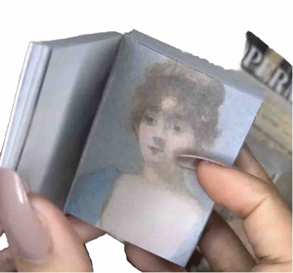 NEW Tiny Book Filled W/ PullOut Pictures Famous Art 200Pages Note Paper Painting