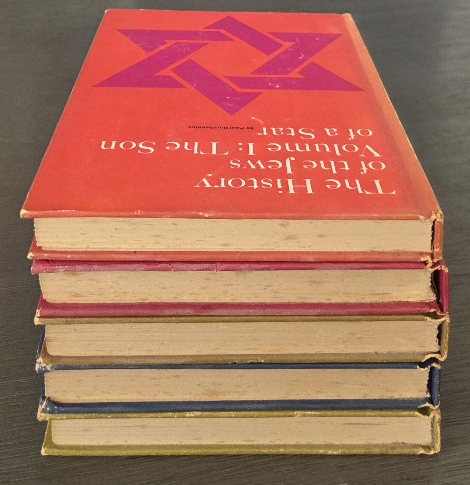 Vintage 1965 “History Of The Jews” Poul Borchsenius Vols 1-5 1st Edition/Print