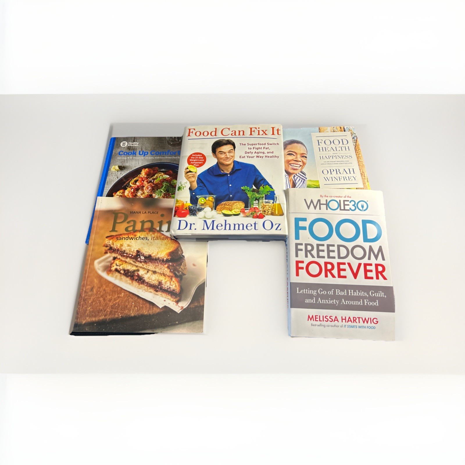 5 Health Book Lot The Whole30’s, Food Can Fix Dr Oz., Food Health Oprah Winfrey