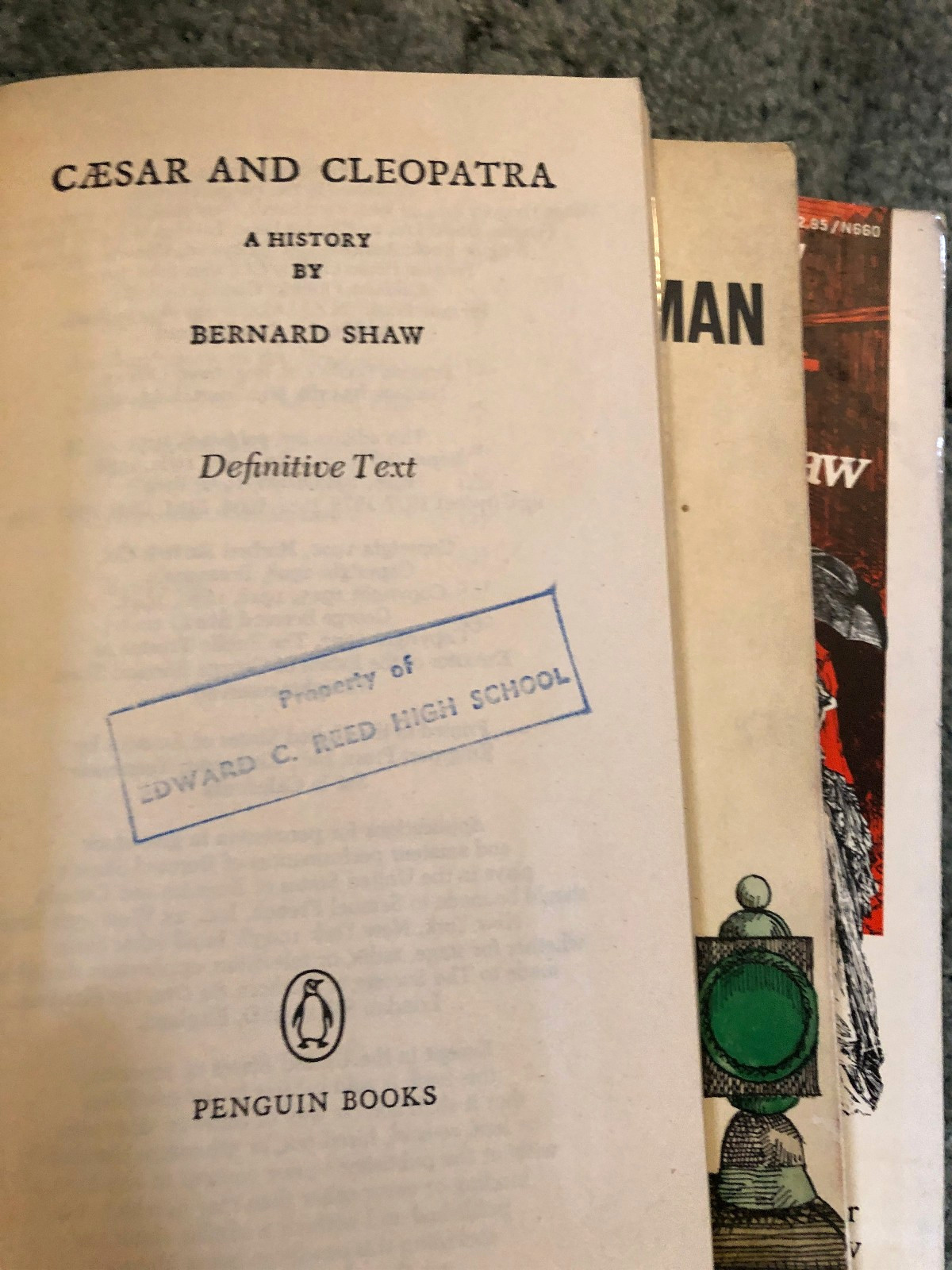 George Bernard Shaw books, lot of 3, An Unsocial Socialist, Man and Superman