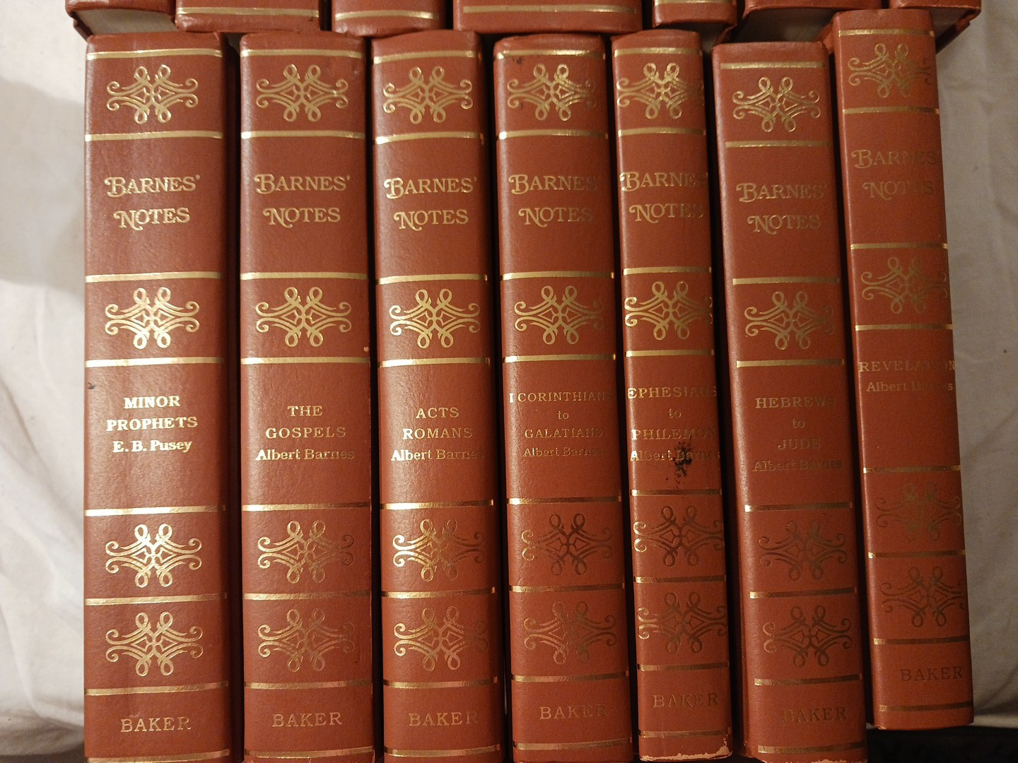 Barnes Notes in 14 volumes reprinted 1998 by Baker Books in hardcover#S7