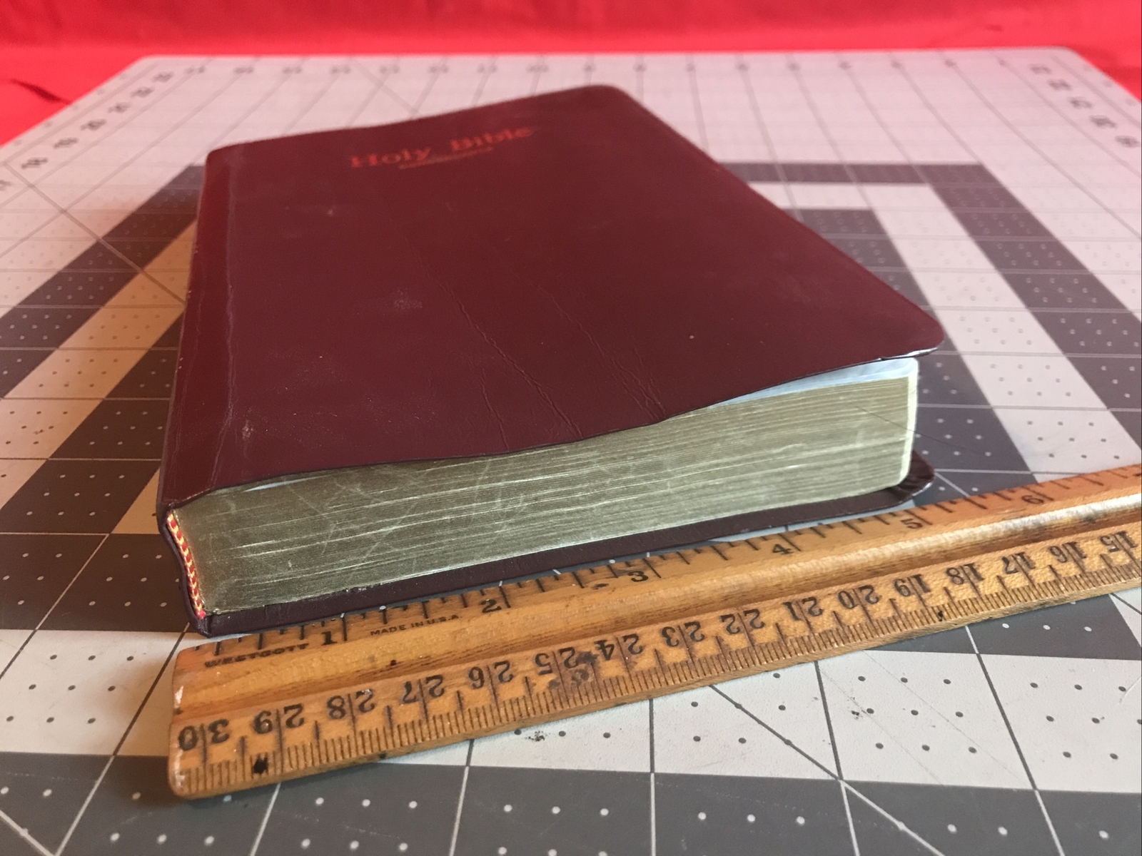 Vintage 1973 Holy Bible Concordance Red Letter Edition Word Aflame Press Rare