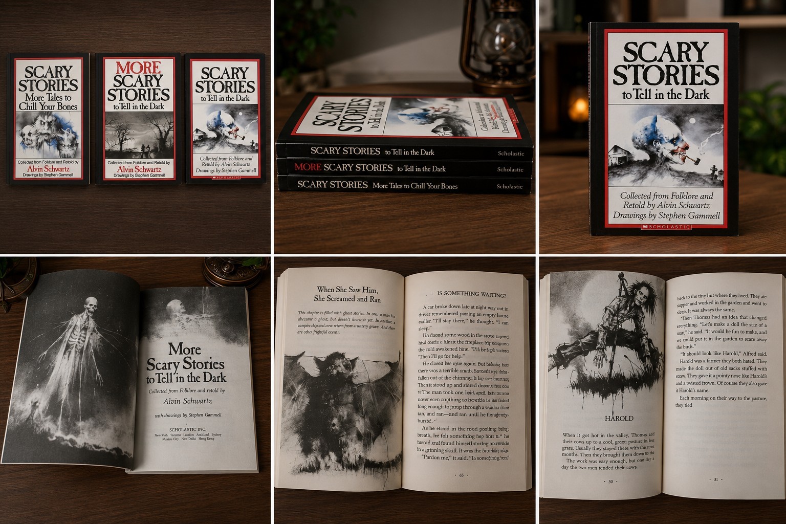 Scary Stories To Tell In the Dark Treasury Bk Set 1 2 3 Original Alvin Schwartz
