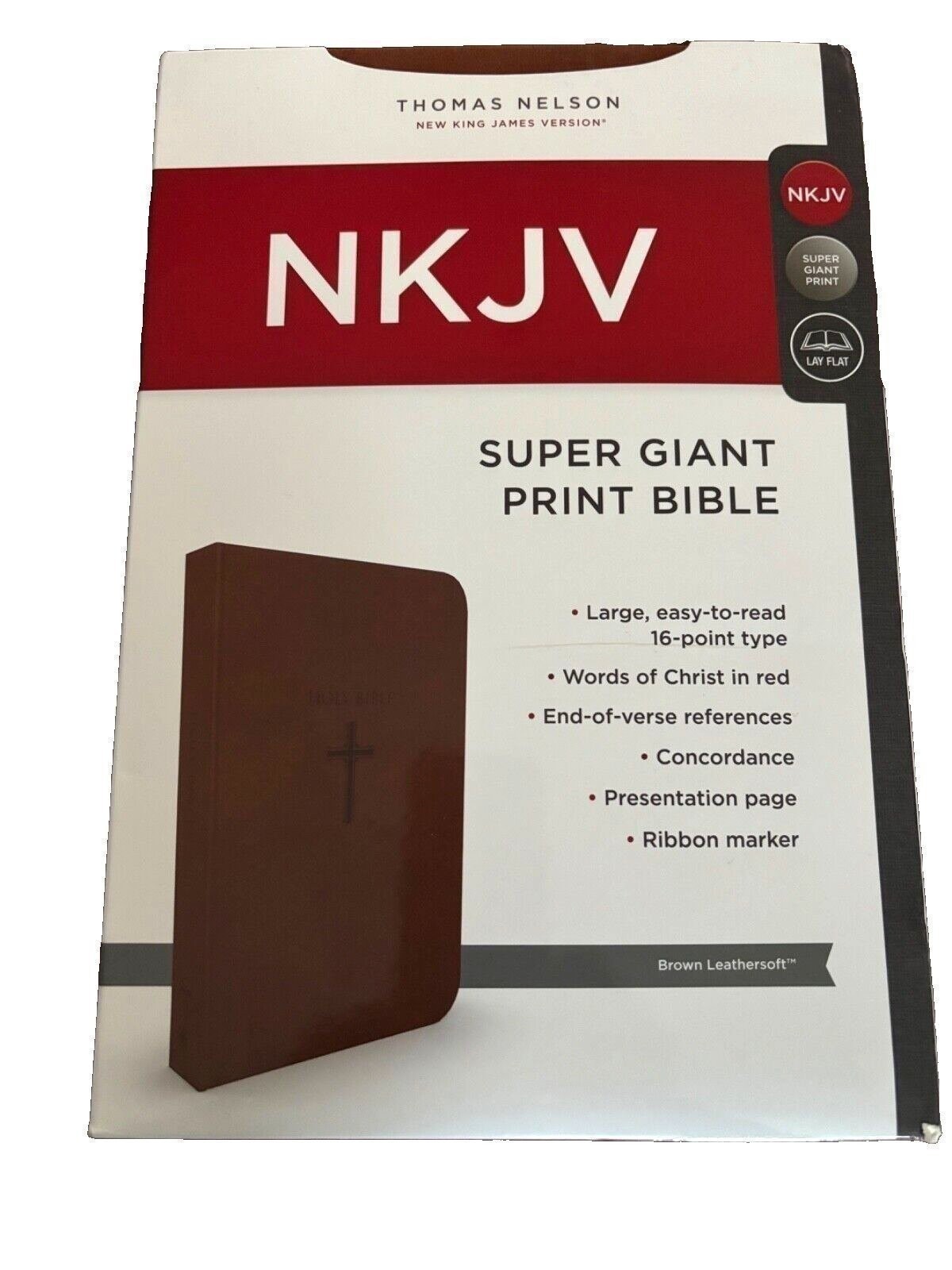 Super Giant Print Bible NKJV Imitation Leather Largest Print 16 point BRAND NEW!