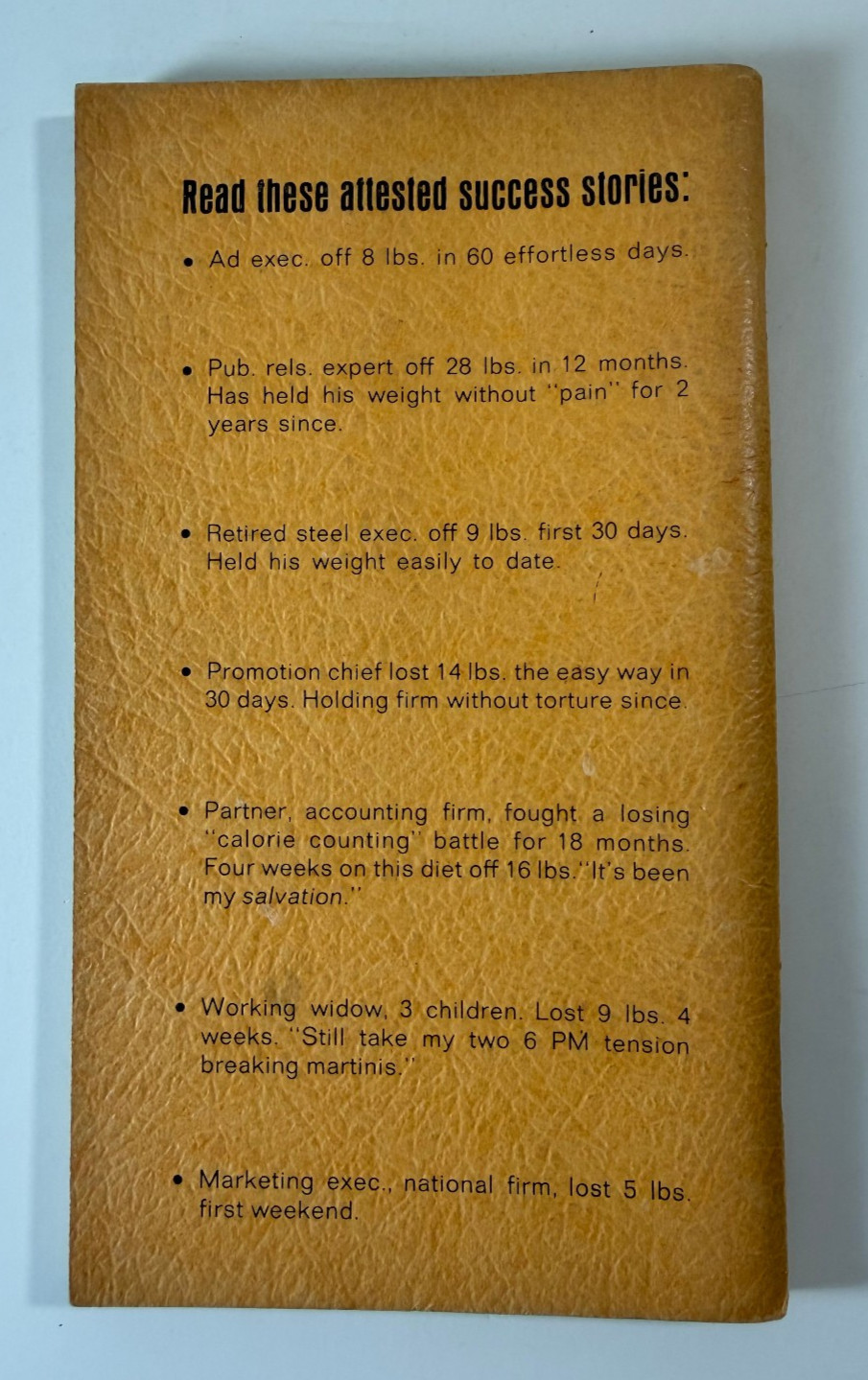 The Drinking Man’s Diet or How To Lose Weight With A Minimum Of Will Power 1964