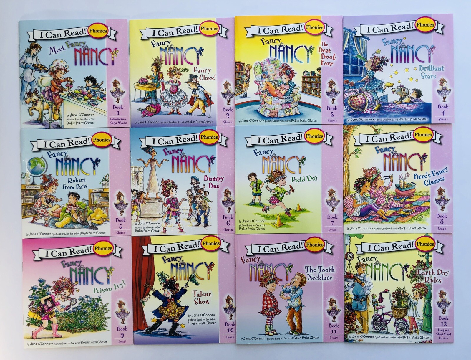 Fancy Nancy + Pinkalicious Kids Books Phonics Fun I Can Learn to Read Lot 24