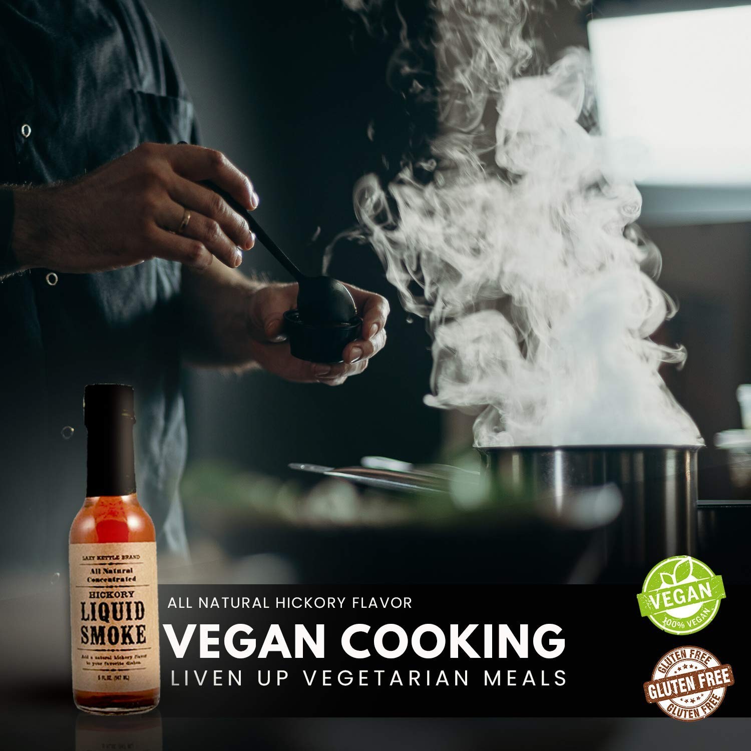 All-Natural Hickory Liquid Smoke – 5 Oz for Flavorful Cooking Adventures
