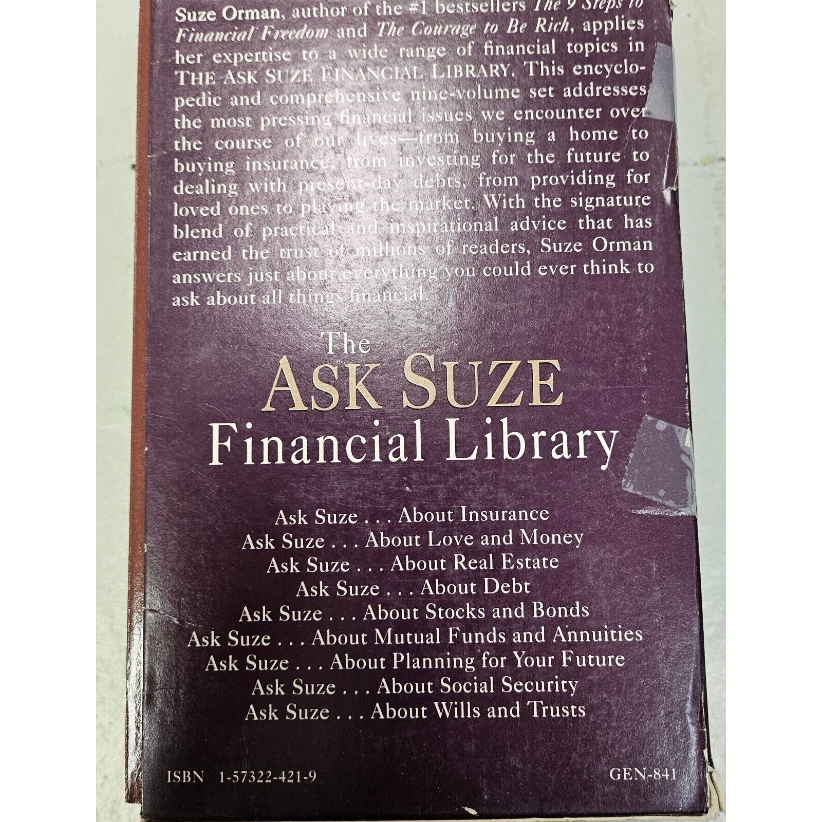 The Ask Suze Orman Financial Library Boxed Set 9 Paperback Books Finance