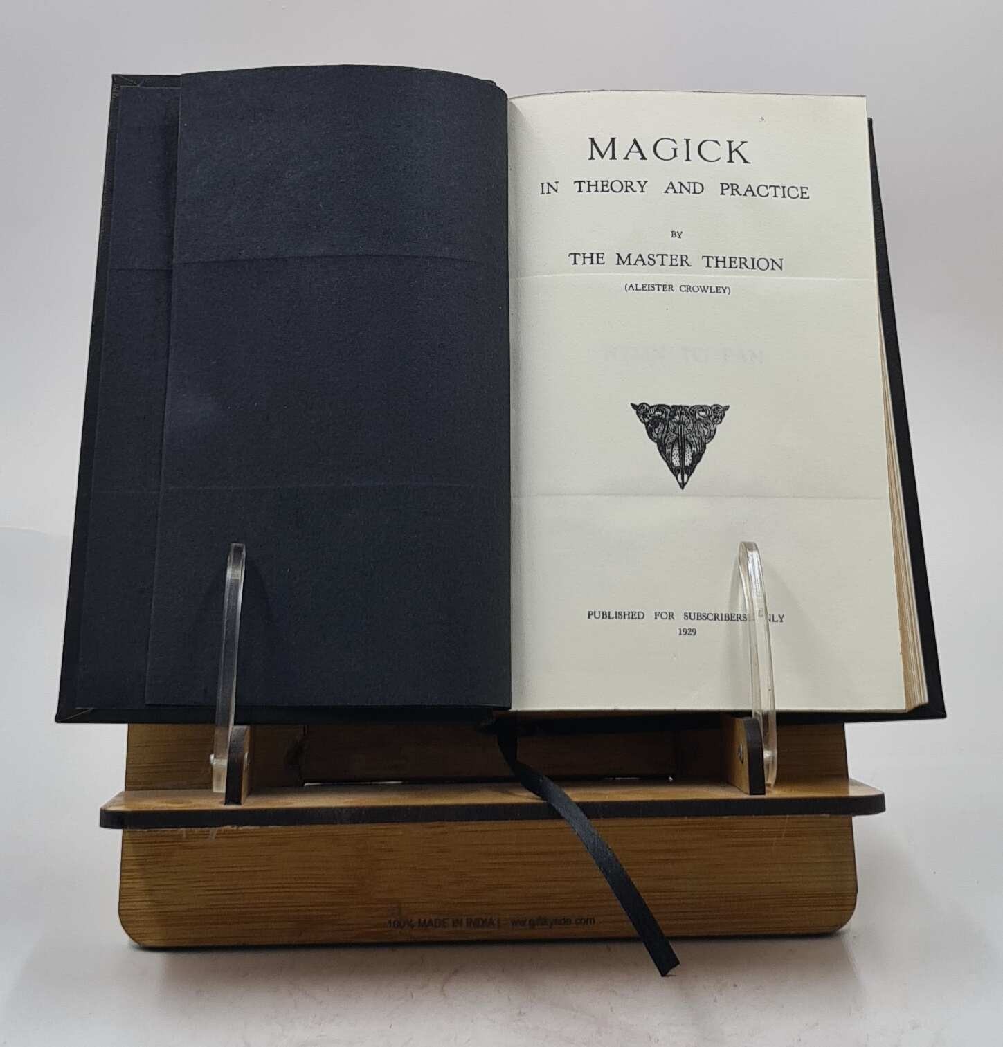 Magick In Theory And Practice 1929 By Aleister Crowley [Premium Leather Bound]
