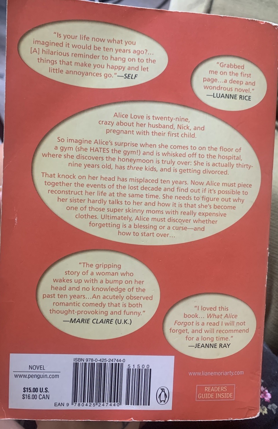 What Alice Forgot by Moriarty, Liane
