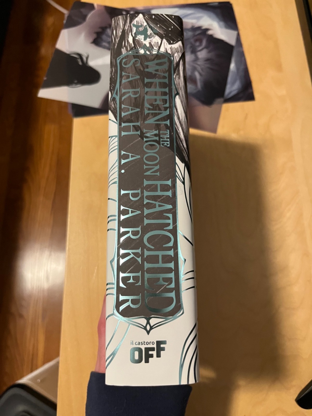 Dreamerwhale signed When the Moon Hatched by Sarah A. Parker & page overlays