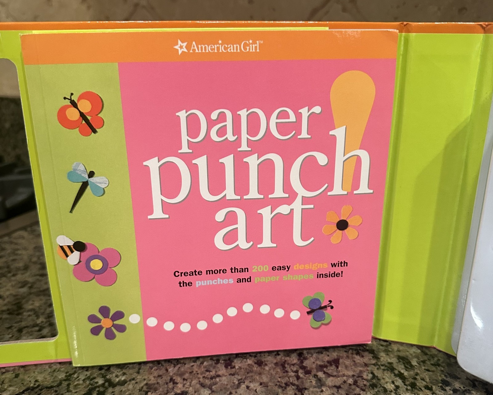 American Girl – Craft Book Lot – Doodle Studio & Paper Punch Art – Kids Gift Set