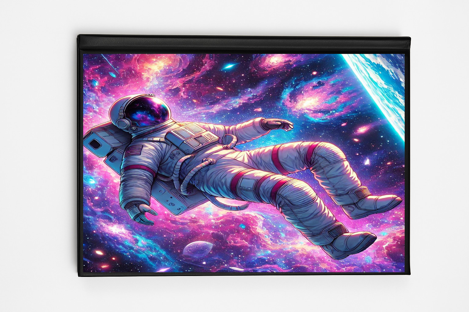 🚀 SketchMode “Drift in Orbit” A5 Sketchbook – Astronaut Galaxy Journal