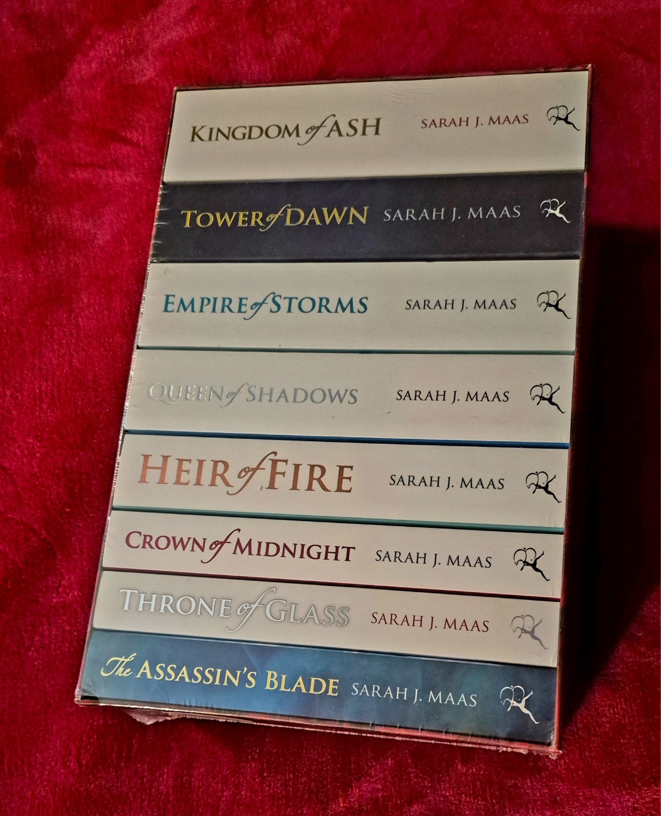 Throne of Glass Box Set Series SEALED White UK covers Books Sarah J Maas oop set