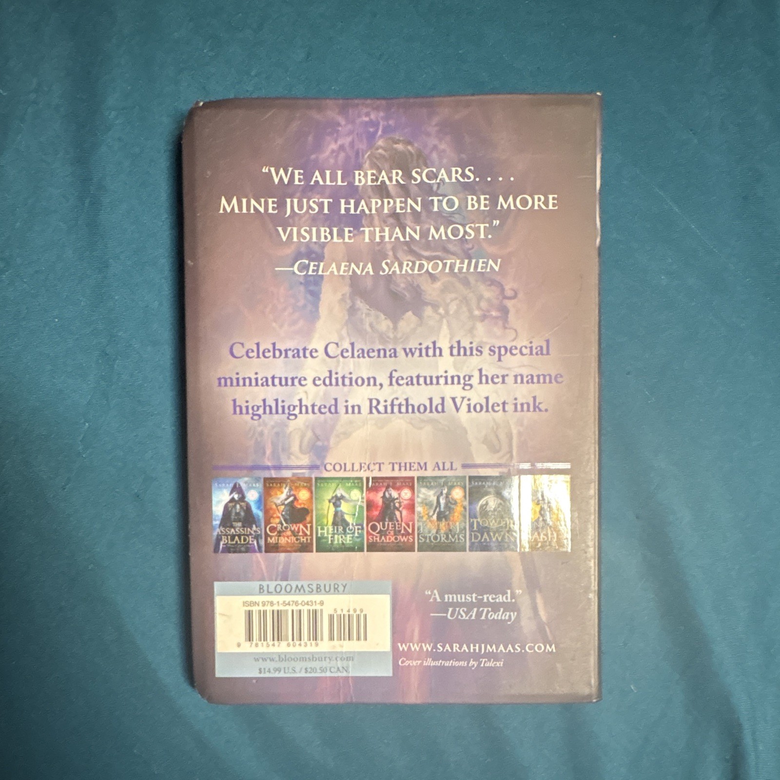 Sarah J. Maas Throne of Glass Miniature Edition Bloomsbury Fantasy