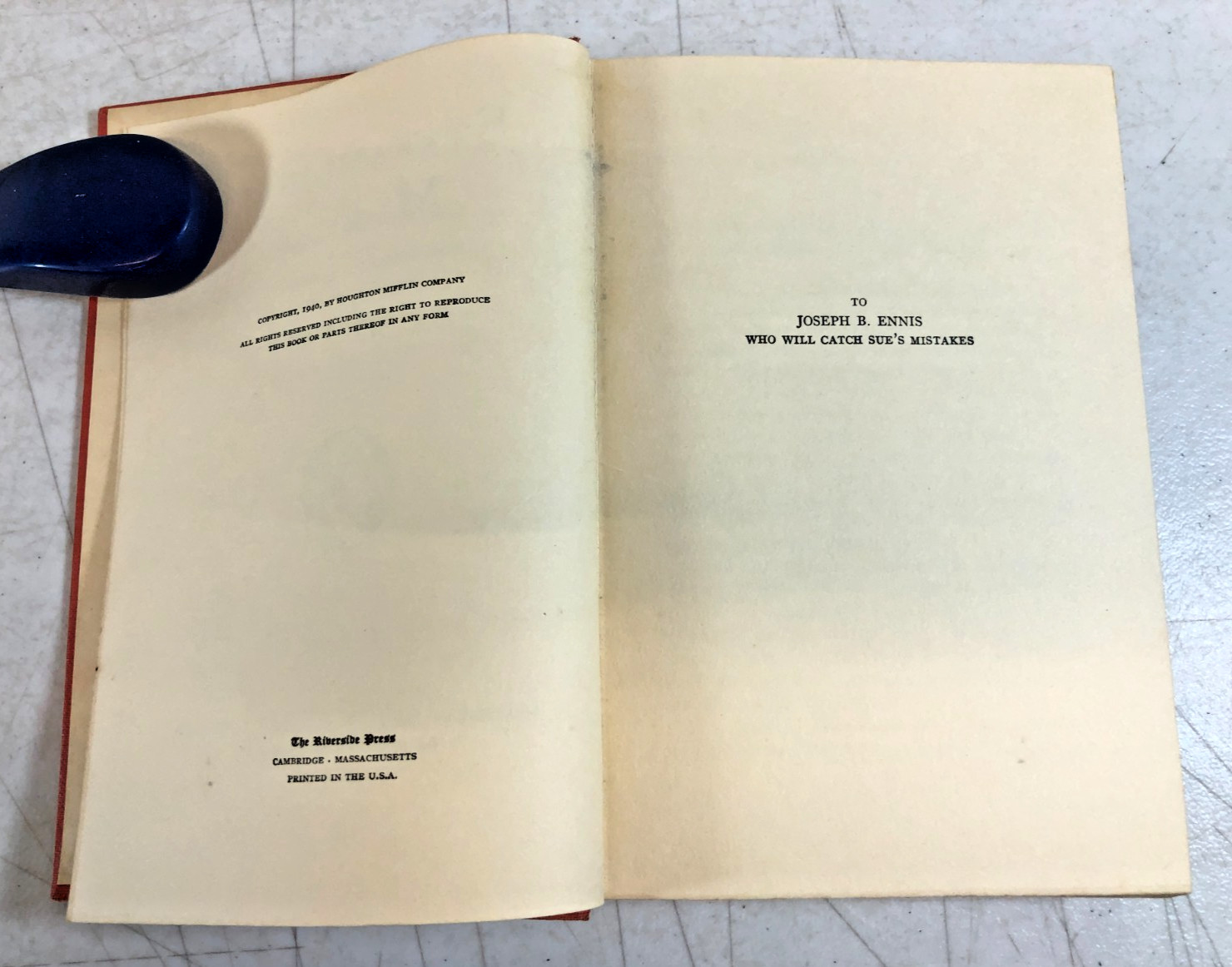 Streamlined Murder, Sue MacVeigh 1940, E-109