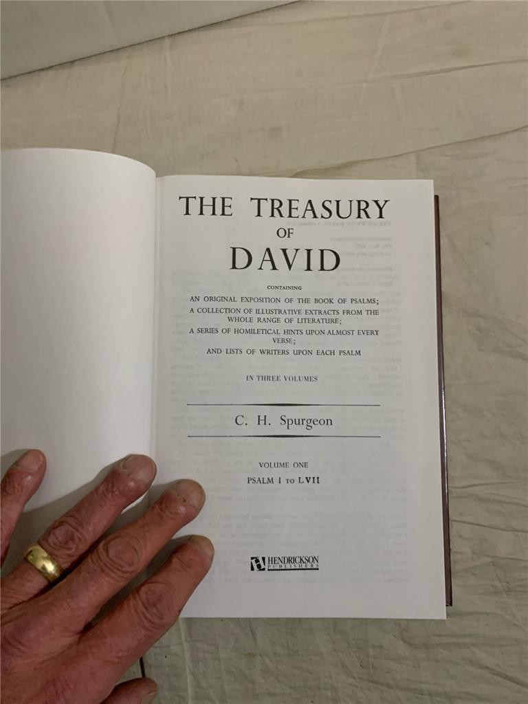 The Treasury of David Classic Reflections on the Wisdom of the Psalms