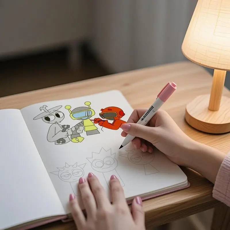 2026 New Sprunki Coloring Book Set, 12 Books, Creative & Focused, Perfect Gift