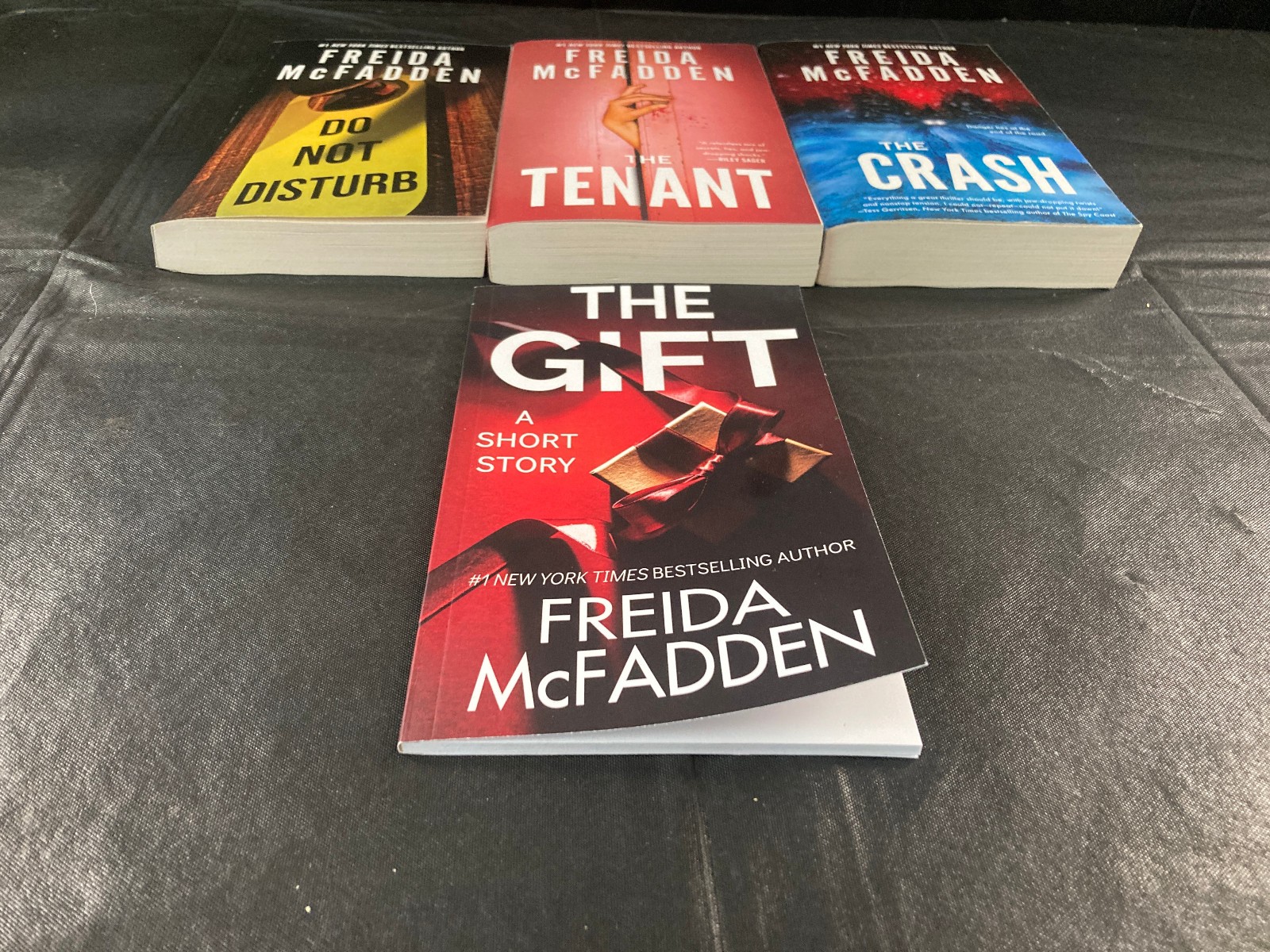 Lot of 4 Freida McFadden Paperback – Crash/Tenant/Do Not Disturb/Gift