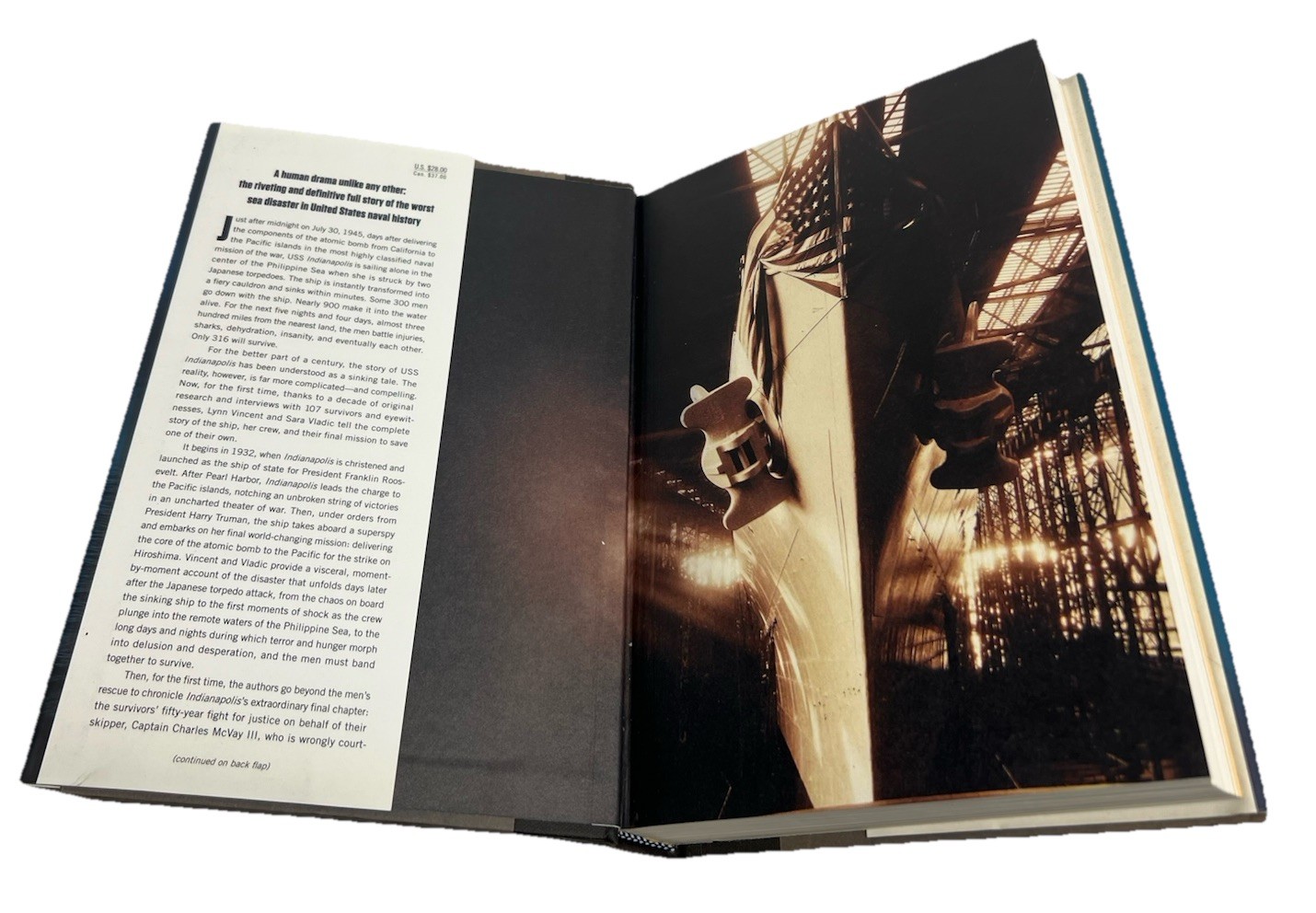 1st Eds-USS INDIANAPOLIS-Signed ONLY 317 SURVIVED & TRUE STORY by Vincent HCDJs